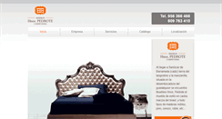 Desktop Screenshot of muebleshermanospedrote.com