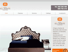 Tablet Screenshot of muebleshermanospedrote.com